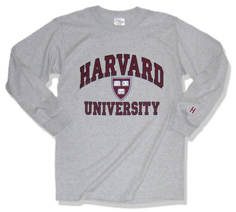 Harvard Long Sleeve T-Shirt (Shield)